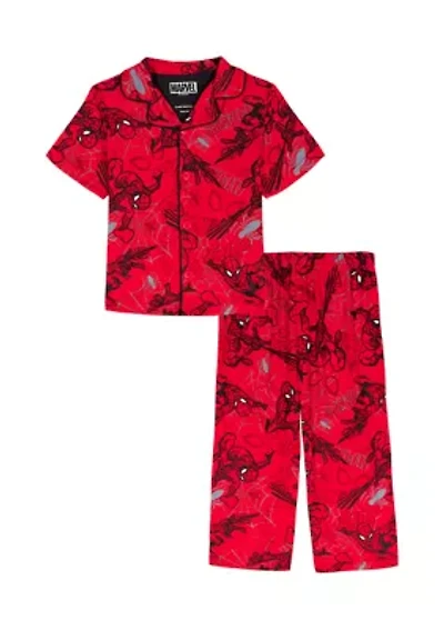 Toddler Boys Spider-Man Pajama Shirt and Pants Set