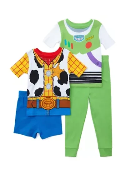 Toddler Boys Toy Story 4-Piece Pajama Set