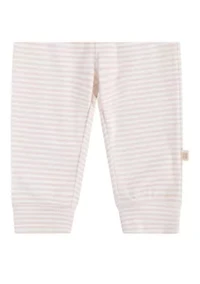 Baby Girls Printed and Solid Pants - 2 Pack