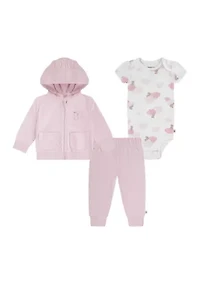 Baby Girls 3 Piece Turn Me Around Set