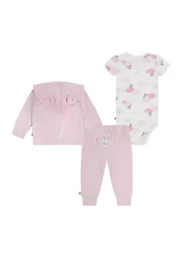 Baby Girls 3 Piece Turn Me Around Set