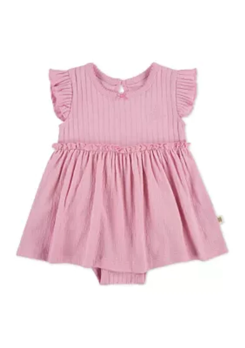 Baby Girls Flutter Sleeve Dress