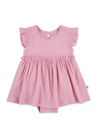 Baby Girls Flutter Sleeve Dress
