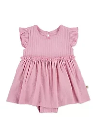 Baby Girls Flutter Sleeve Dress