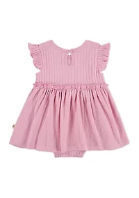 Baby Girls Flutter Sleeve Dress