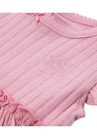 Baby Girls Flutter Sleeve Dress