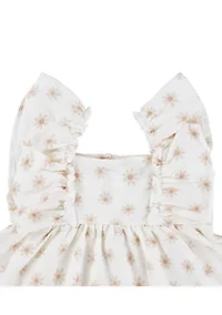 Baby Girls Floral Dress and Diaper Cover