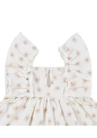 Baby Girls Floral Dress and Diaper Cover