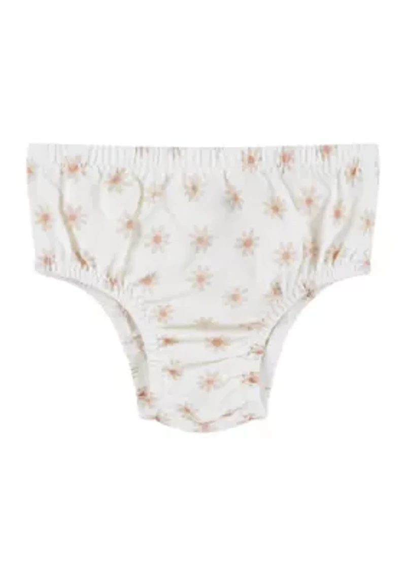Baby Girls Floral Dress and Diaper Cover