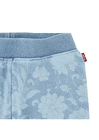 Baby Girls Floral Printed Sweatshirt and Sweatpants Set