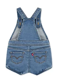 Baby Boys Bubble Denim Shortalls