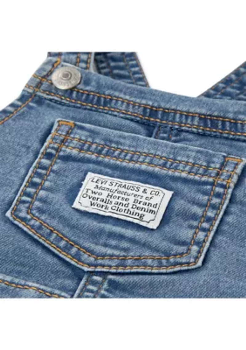 Baby Boys Bubble Denim Shortalls