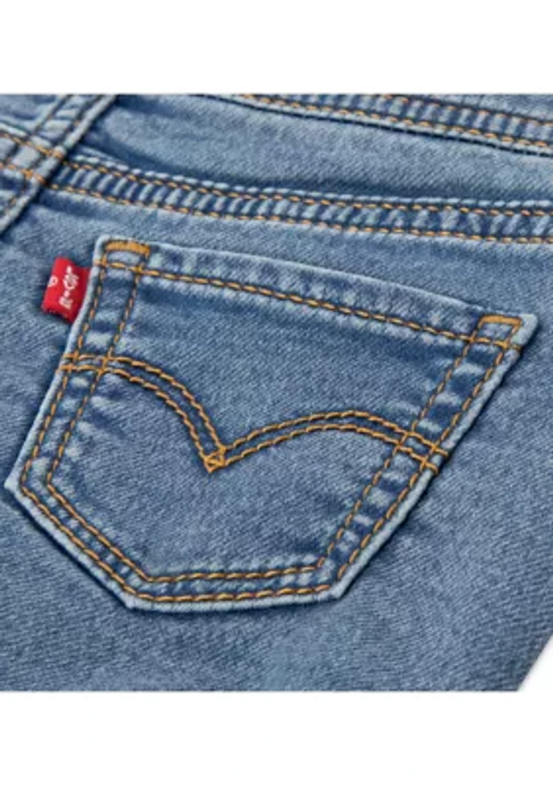 Baby Boys Bubble Denim Shortalls