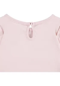 Baby Girls Printed Denim Skirtall and Bodysuit Set