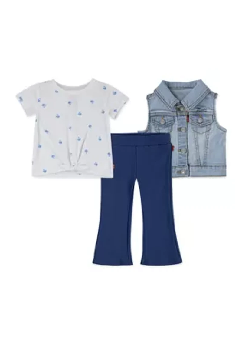 Baby Girls 3-Piece Vest Set