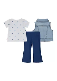 Baby Girls 3-Piece Vest Set