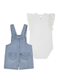 Baby Girls Butterfly Overall Set