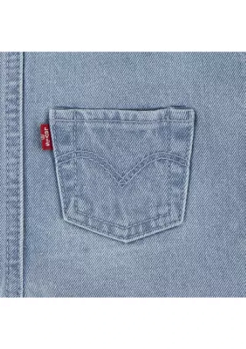 Baby Girls Butterfly Overall Set