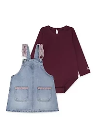 Baby Girls Western Skirtall Set