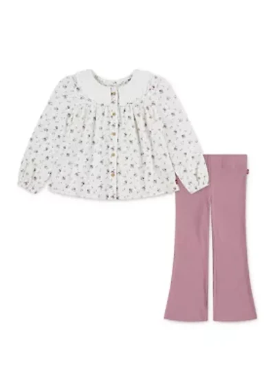 Baby Girls Blouse and Leggings Set