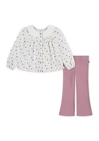 Baby Girls Blouse and Leggings Set