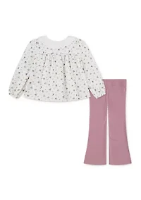 Baby Girls Blouse and Leggings Set