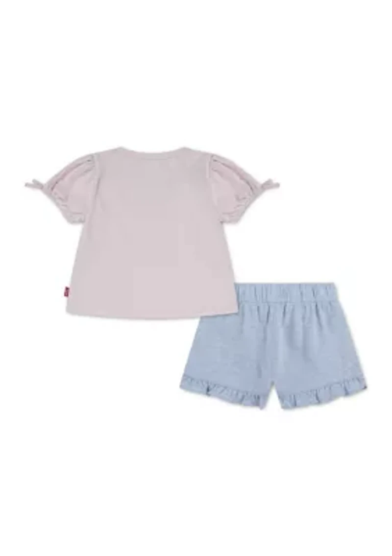 Baby Girls Shirt and Shorts Set