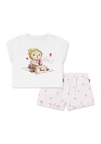Infant 2 Piece Shirt & Shorts Set