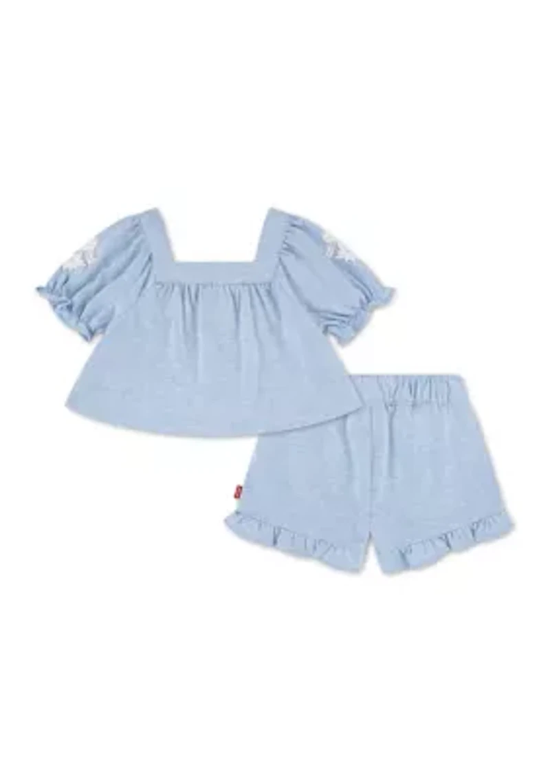 Baby Girls Chambray Set