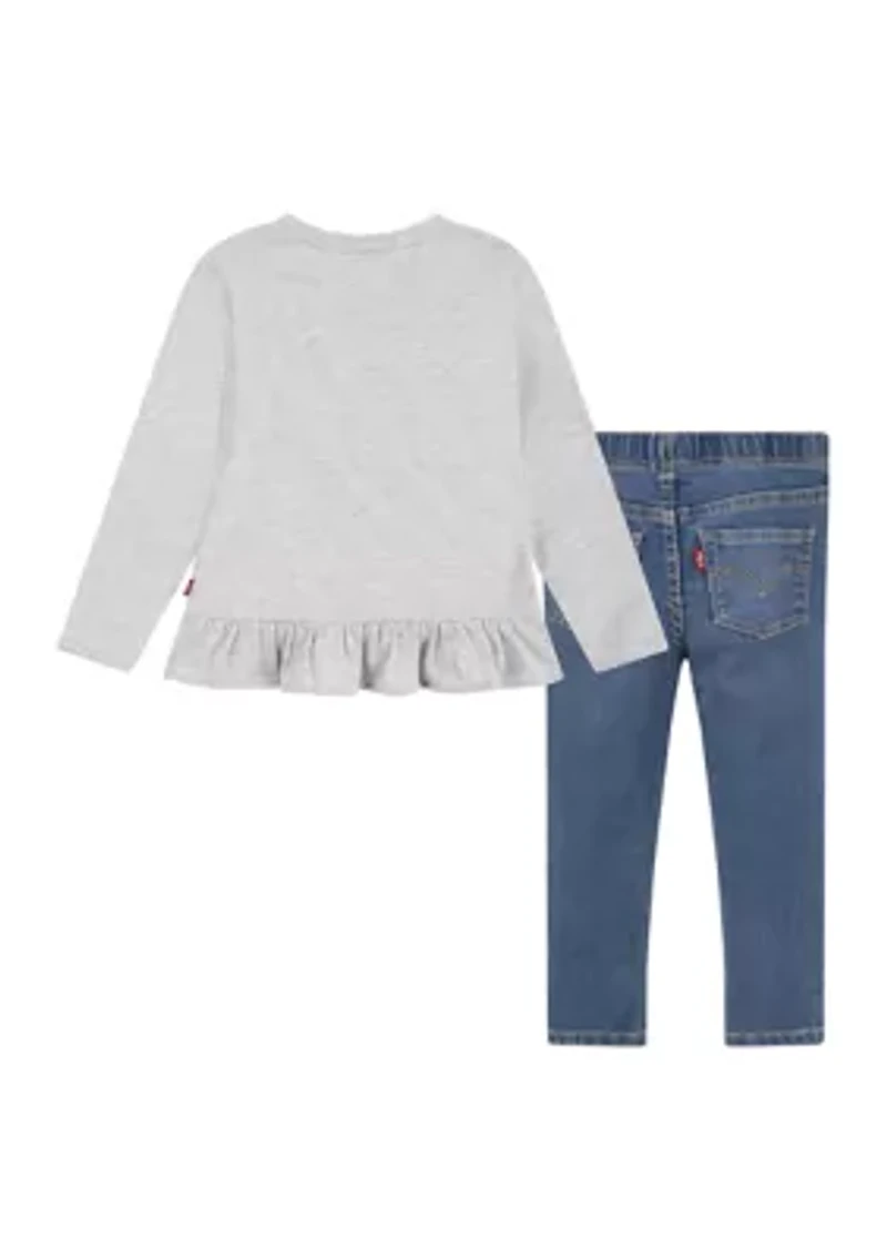 Toddler Girls Heart Logo Graphic Set