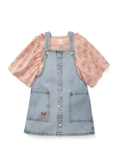 Toddler Girls Skirtall Set