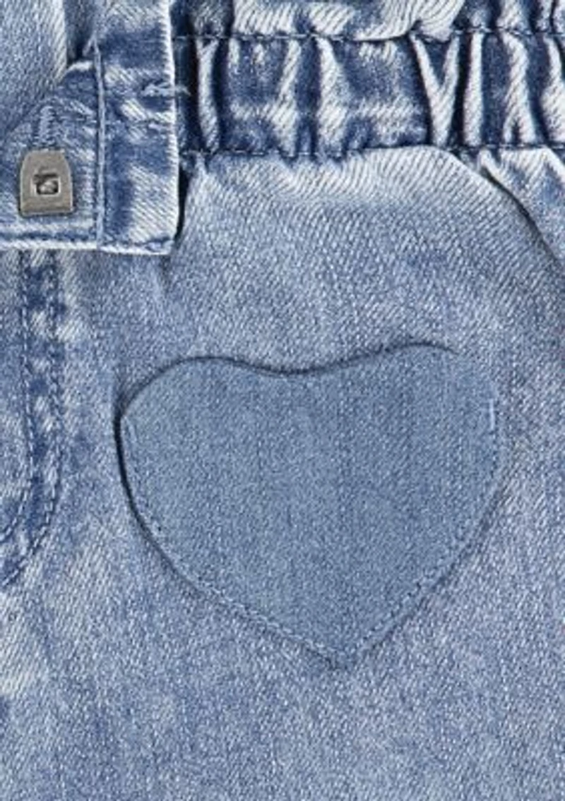 Toddler Girls Top Heart Pocket Pants Set