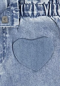 Toddler Girls Top Heart Pocket Pants Set