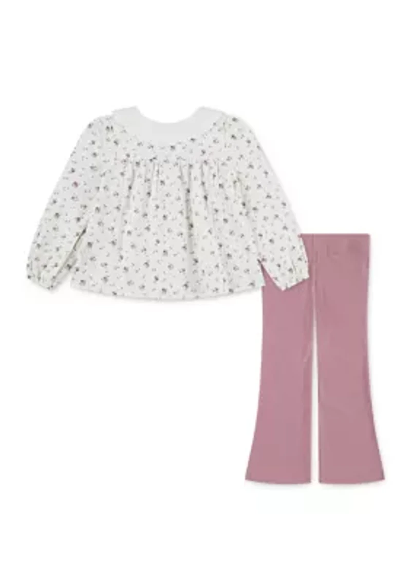 Toddler Girls Blouse and Leggings Set