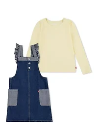 Toddler Girls Flutter Sleeve Skirtall and Top Set