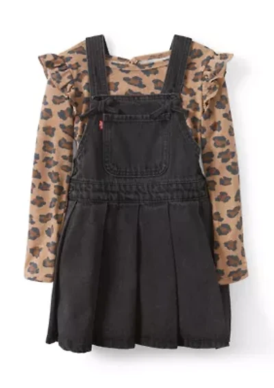 Toddler Girls Pleated Animal Print Skirtall