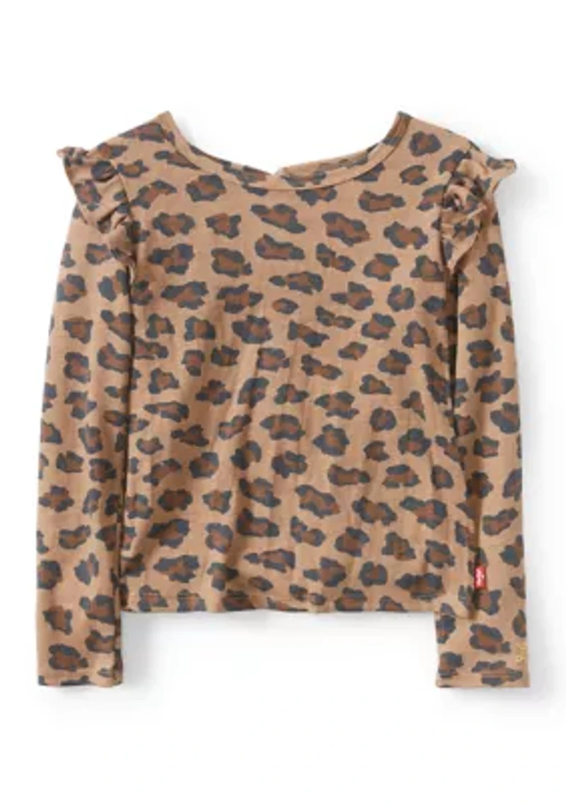 Toddler Girls Pleated Animal Print Skirtall