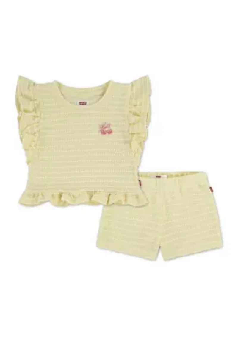 Toddler Girls Top and Shorts Set