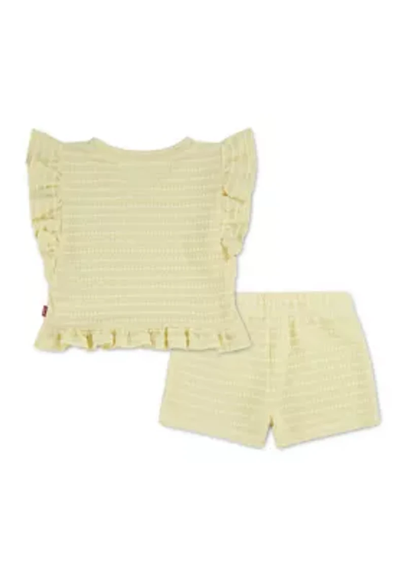 Toddler Girls Top and Shorts Set