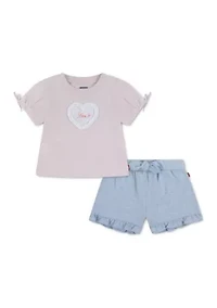 Toddler Girls Shirt and Shorts Set