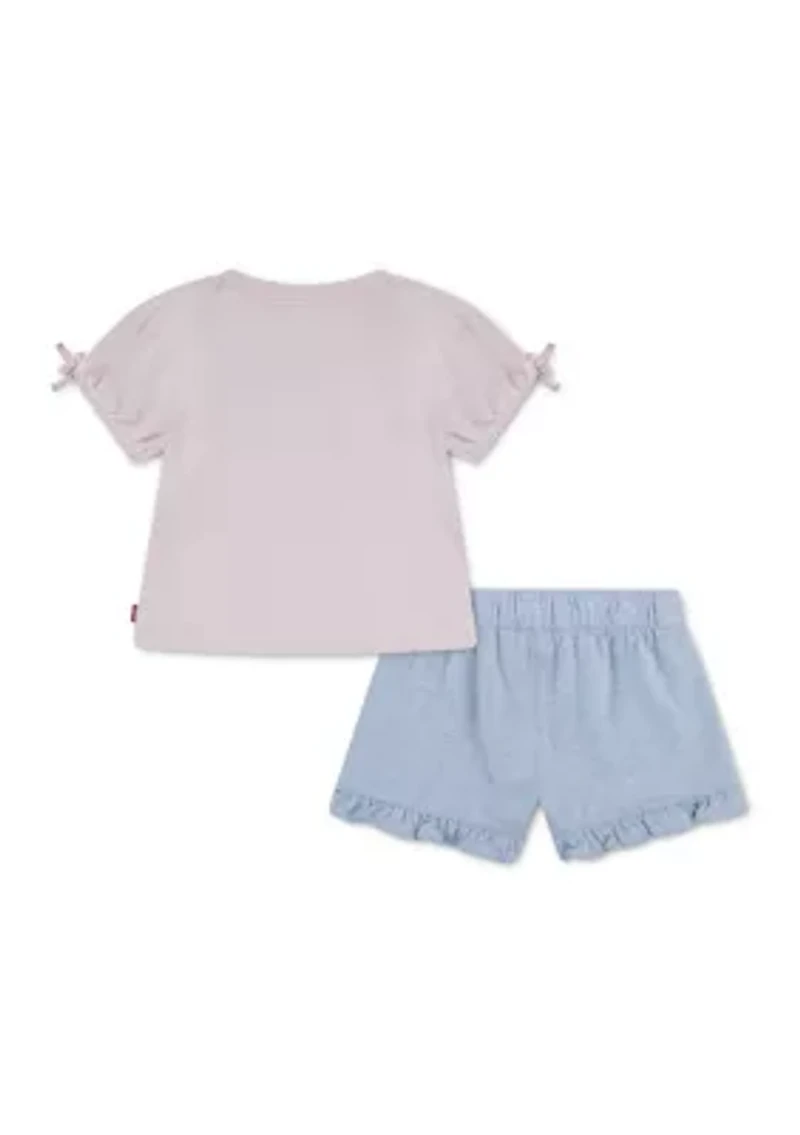 Toddler Girls Shirt and Shorts Set
