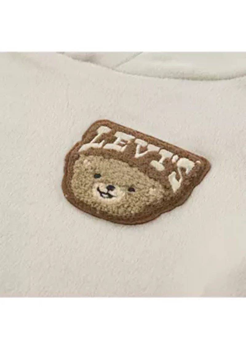 Boys Sheared Minky Sherpa Bear Set