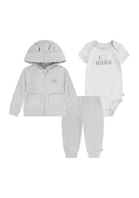 Baby Boys 3 Piece Bodysuit Set