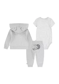 Baby Boys 3 Piece Bodysuit Set