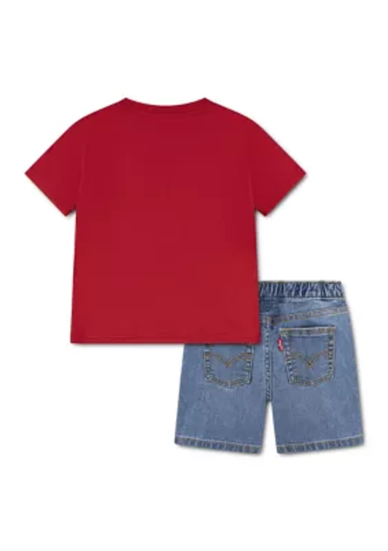 Baby Boys Graphic Logo T-Shirt and Shorts Set