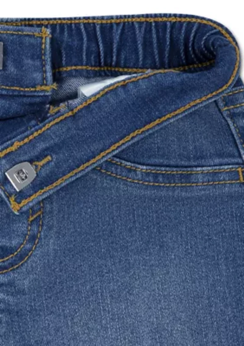 Baby Boys Bear Graphic and Denim Shorts Set