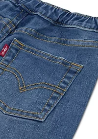 Baby Boys Bear Graphic and Denim Shorts Set