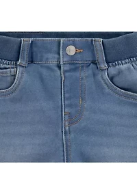 Toddler Girls Knit Denim Shorts