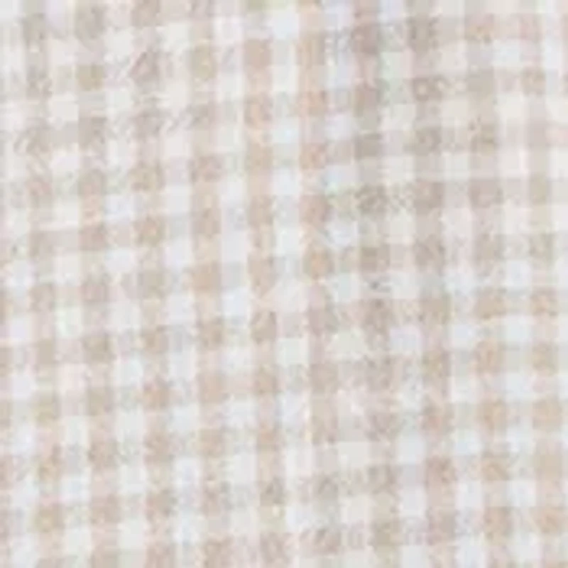 Toddler Boys Gingham Printed Shortall and Graphic T-Shirt Set