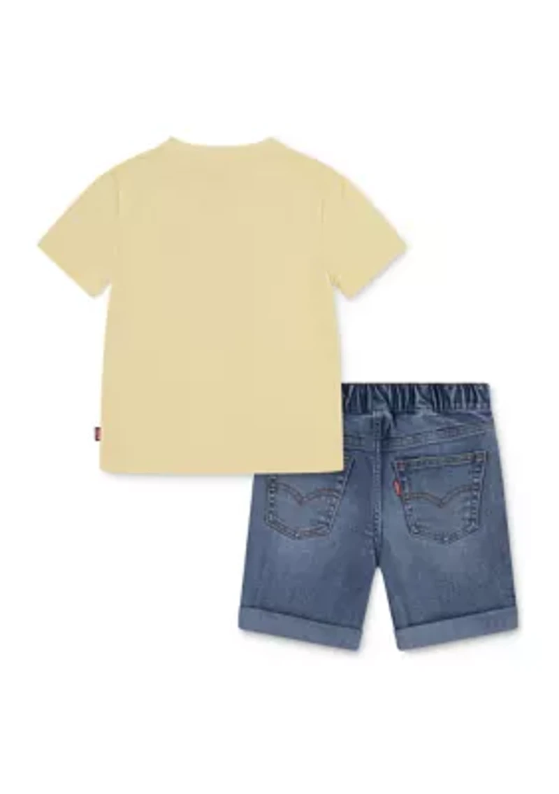 Toddler Boys Four Wheeler Denim Set